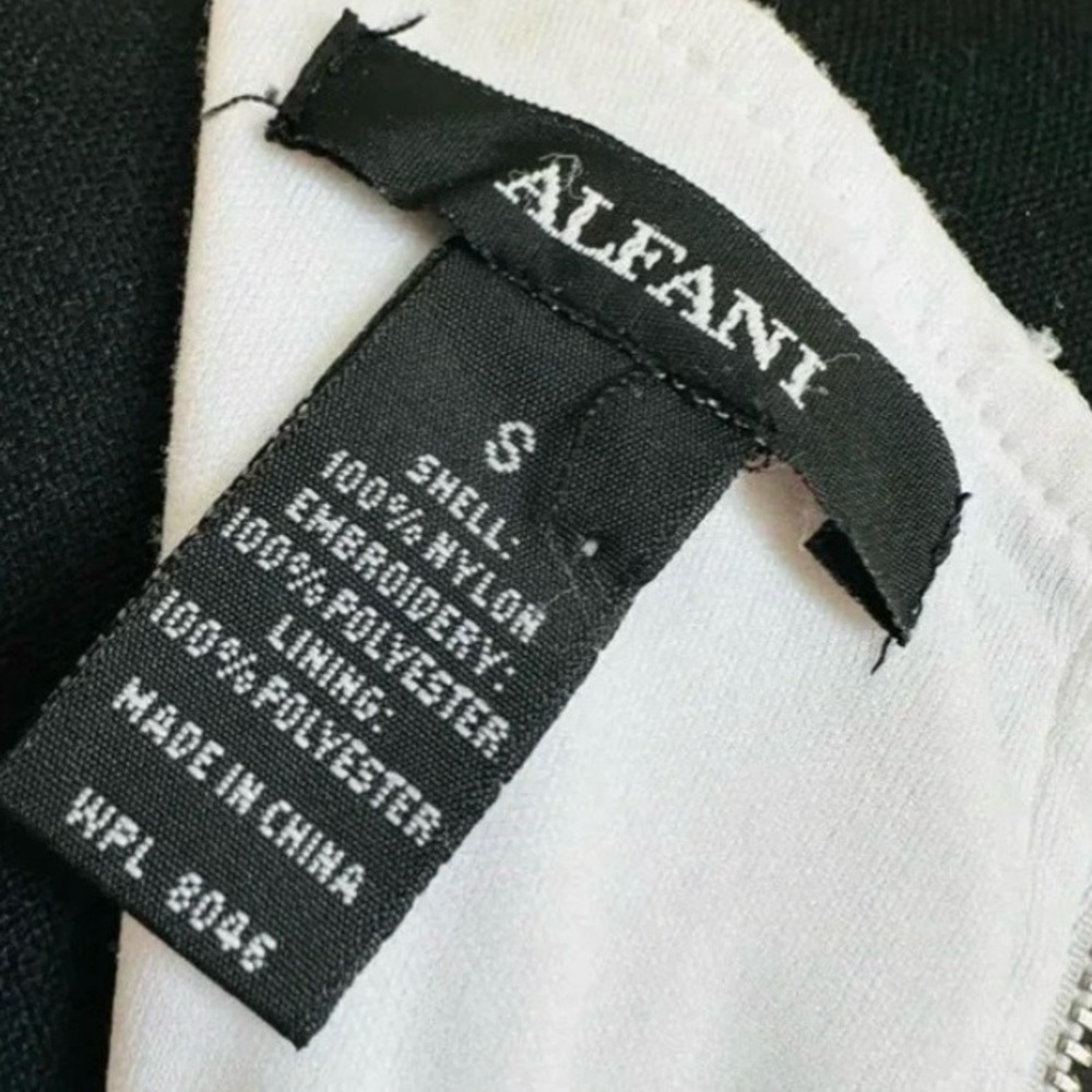 ALFANI ~ Women’s quality sleeveless zipper back lined embroidered top size S - Picture 3 of 8